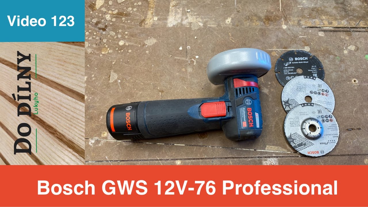 Bosch GWS 12V-76 Professional / Akumulátorová úhlová bruska