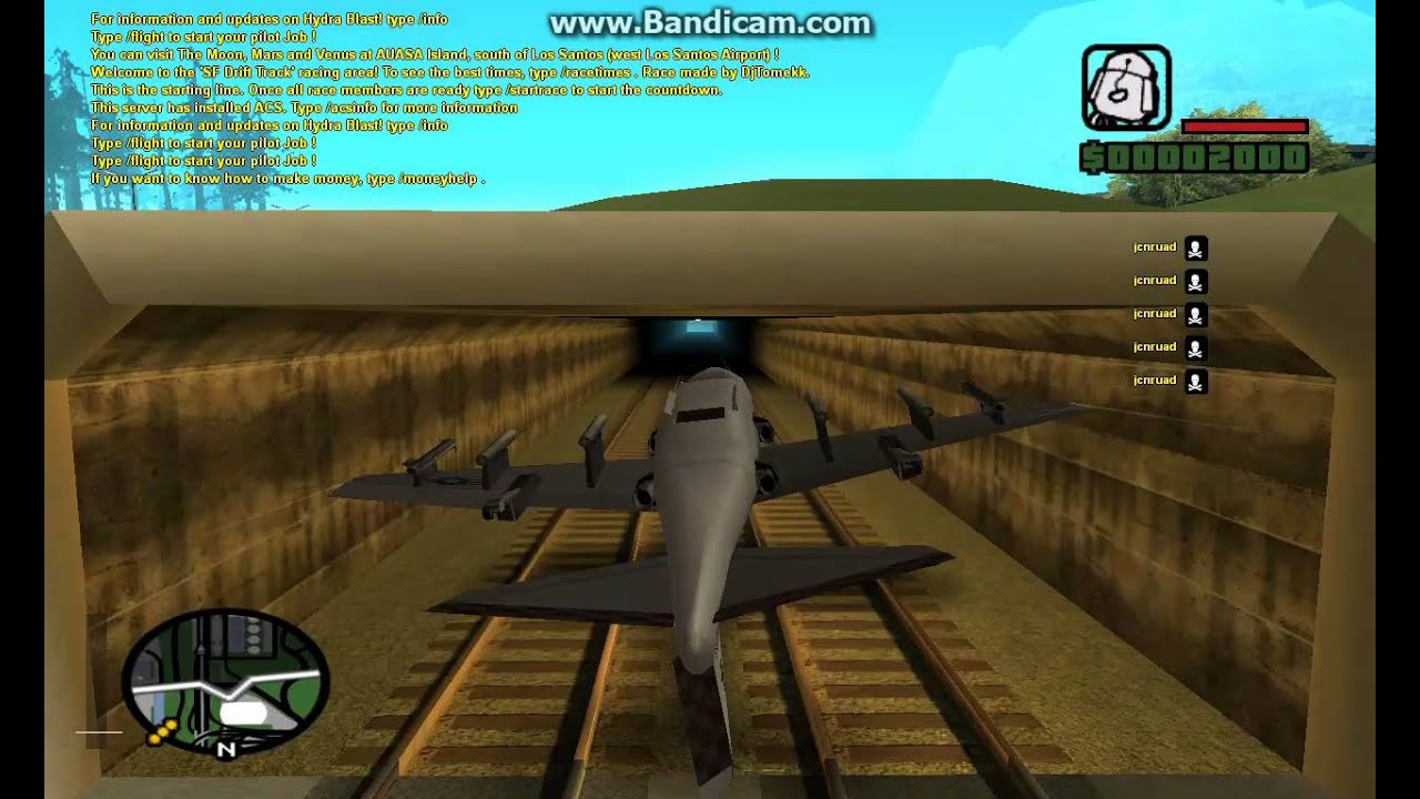 GTA SAMP hydra Viper tunnel stunt 2016