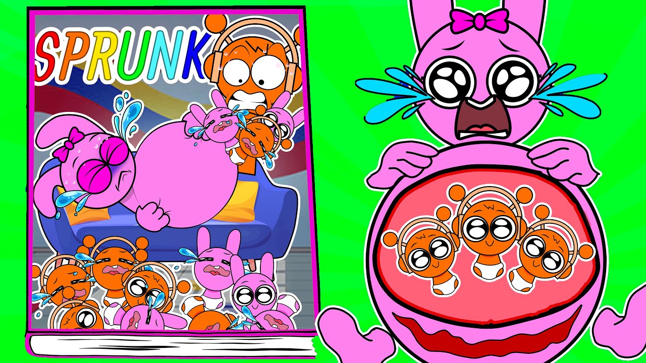 [Paper DIY] Making INCREDIBOX SPRUNKI Game Book 📚 The Sprunkies are pregnant - Pinki Squishy