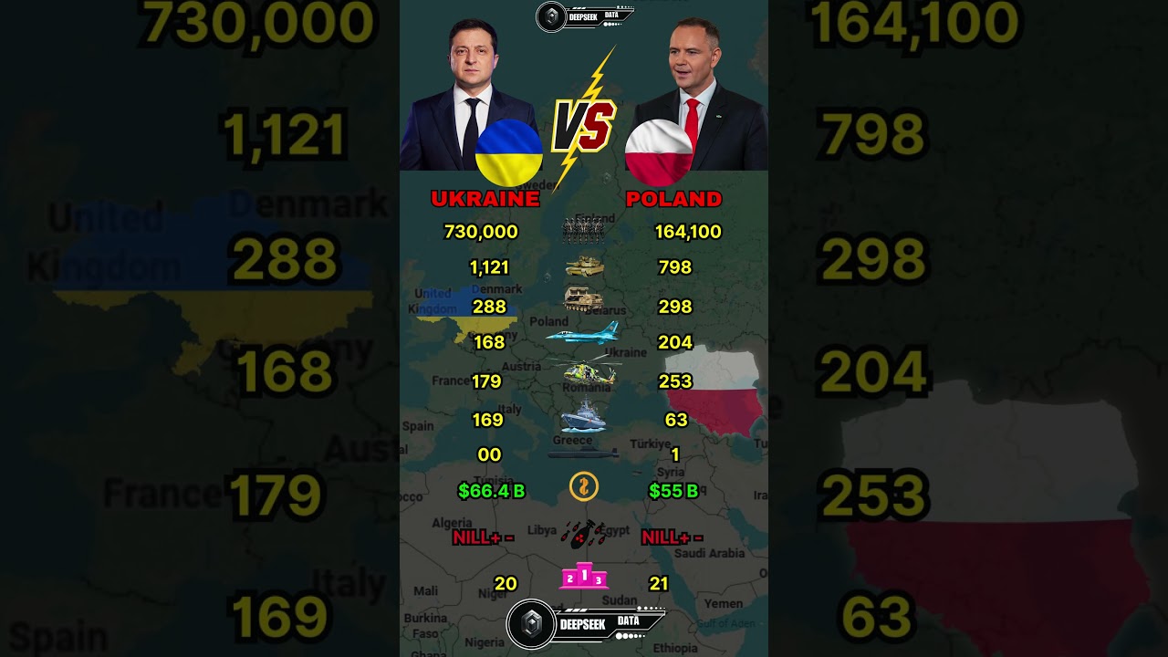 Ukraine vs Poland Military Power Comparison 2026