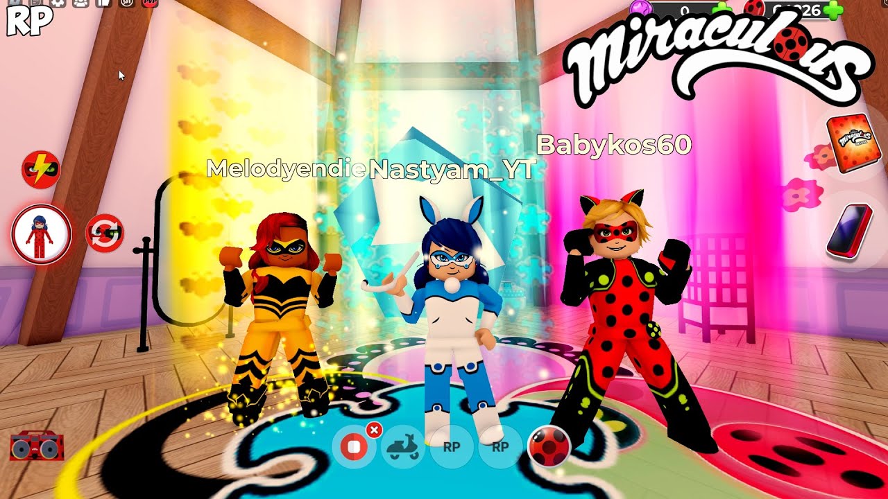 NOVO TRANSFORMAÇOES DO GRUPO NO MIRACULOUS RP - MIRACULOUS ROBLOX!