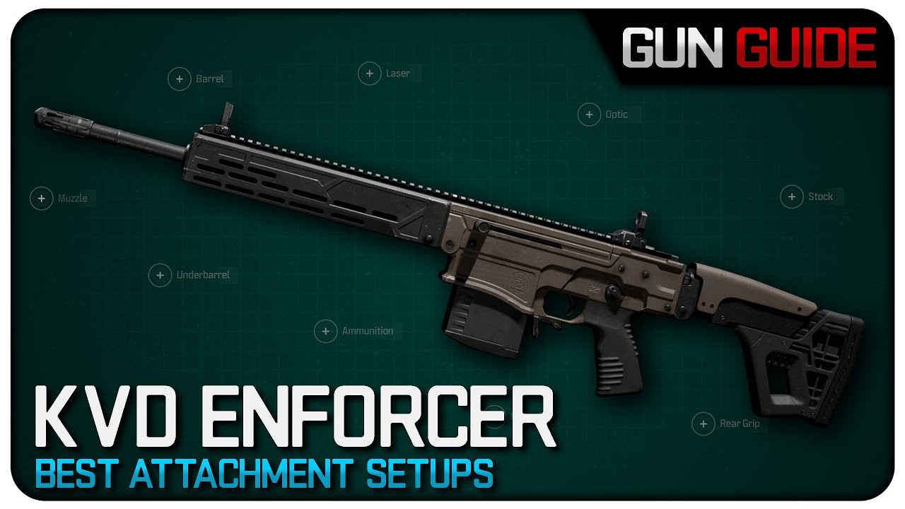 The KVD Enforcer is an AWESOME Marksman Rifle! (Best Attachment Setups)