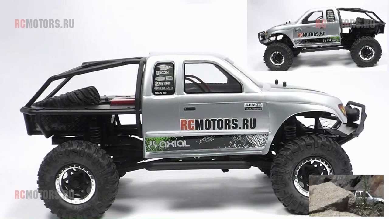 Видео-обзор модели Axial SCX10 Trail Honcho от RCMOTORS.RU