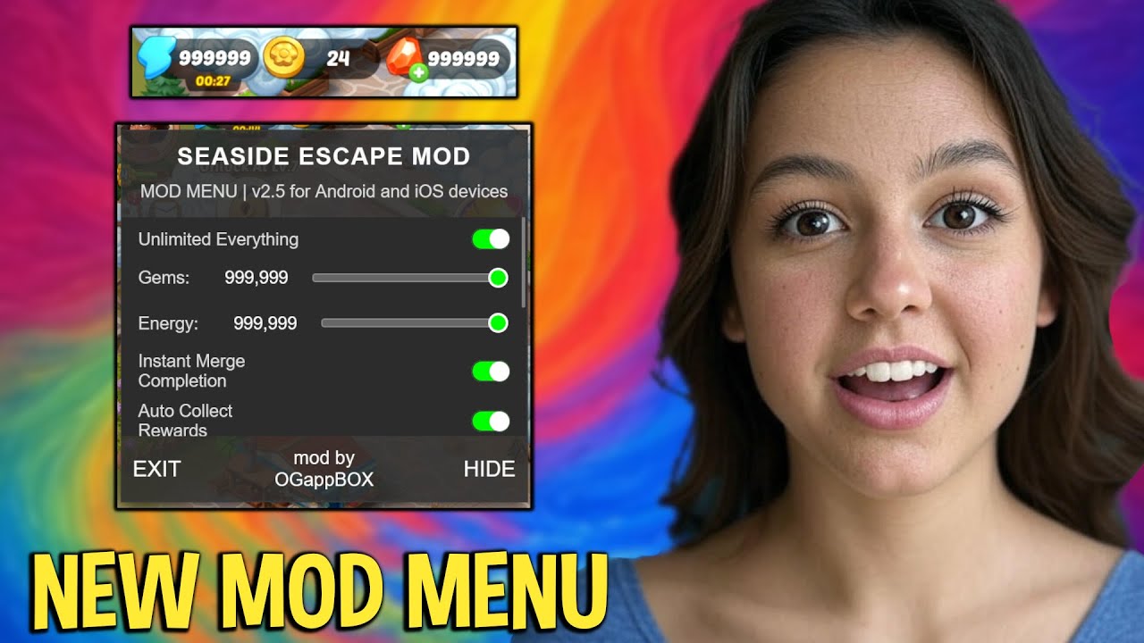 Seaside Escape MOD Menu - Unlimited Gems & Energy Hack