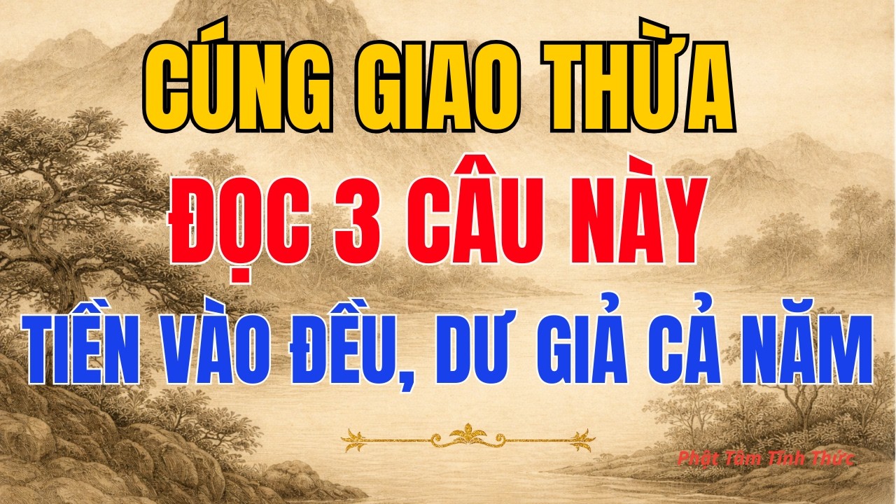 3 Câu Khấn Giao Thừa Khiến Tiền Bạc Cả Năm Vào Đều – Ít Người Biết