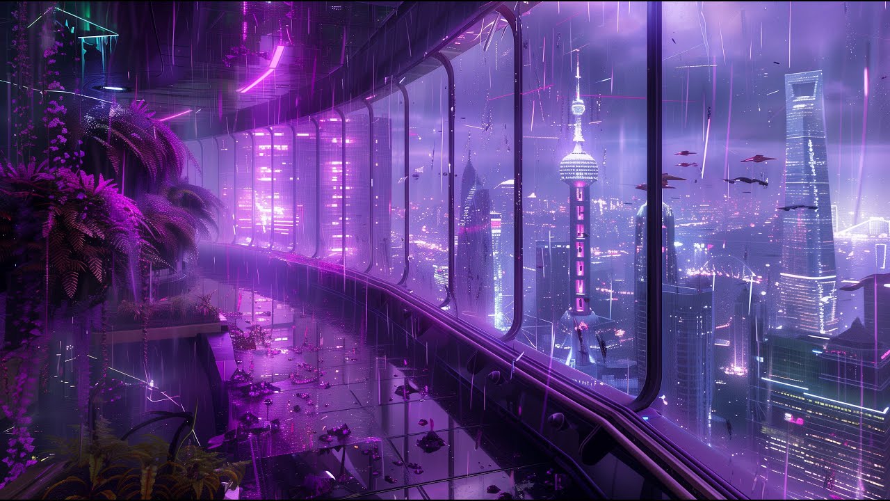 Cyberpunk Greenhouse 🌿 | Futuristic Lofi Hip Hop for Deep Focus & Coding