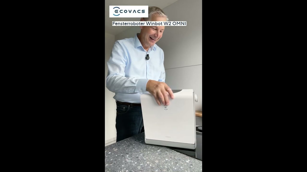 ECOVACS Fensterroboter Winbot W2 OMNI Unboxing QVC Carsten Vogler Erste Schritte bei Ihnen zu Hause