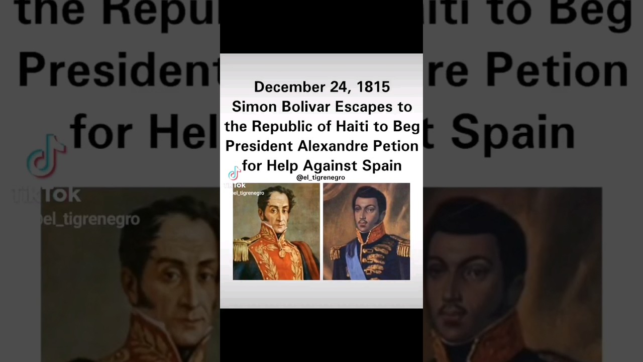 Simon Bolivar Meets Alexandre Petion in Haiti