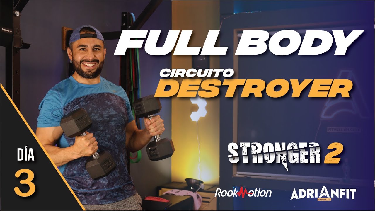Rutina Full Body con Mancuernas 💪 ¡Solo para GERREROS! Stronger 2 (Día 3)