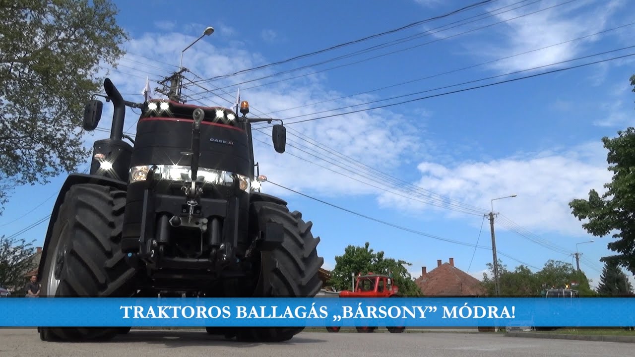 Traktoros ballagás „Bársony” módra!