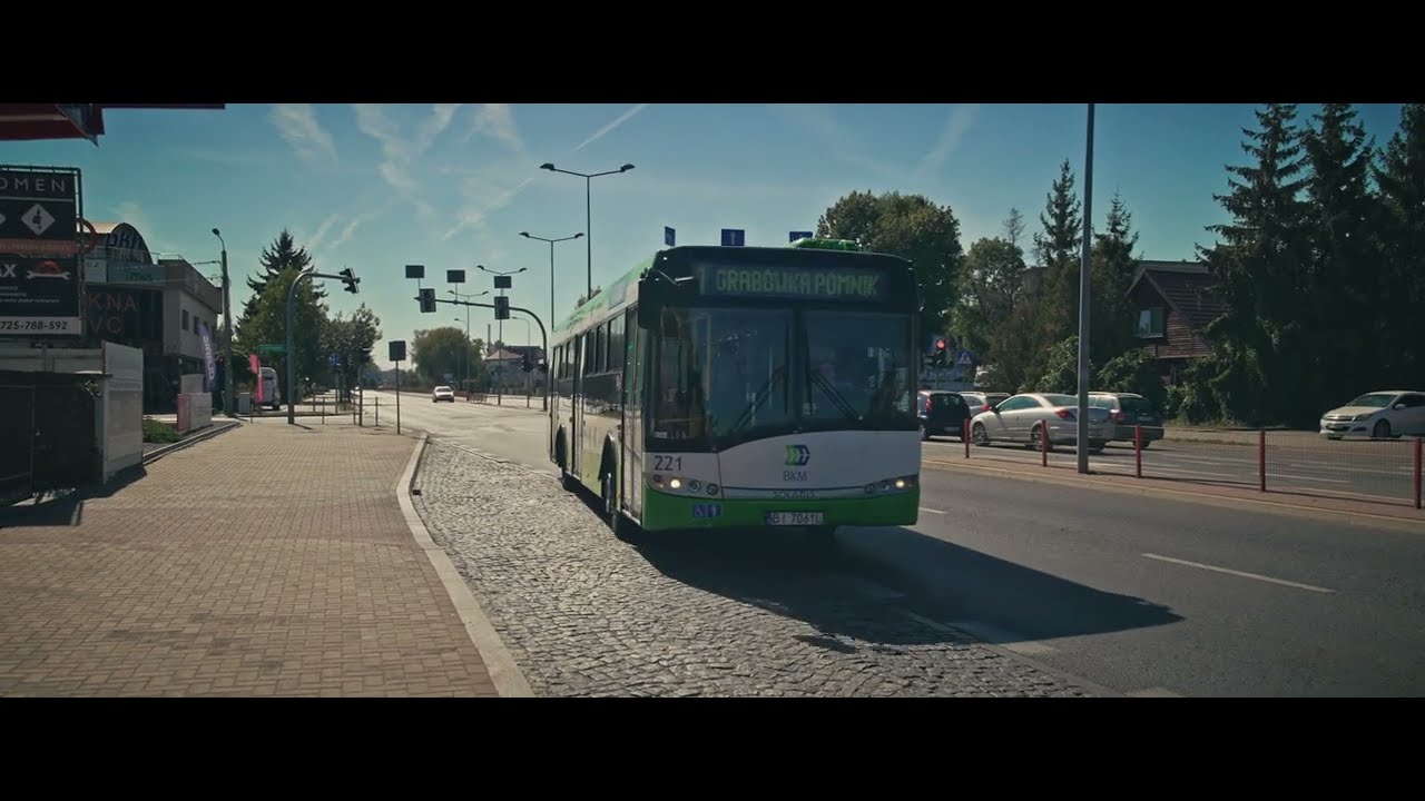 Poland, Białystok, bus 1 ride from Hetmańska/Marczukowska to Kolejowa/Dworzec PKP(159)