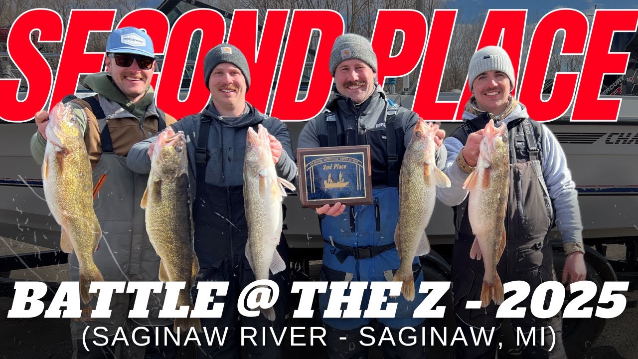 Saginaw River Walleye Tournament-Battle @ The Z 2nd Place Finish!