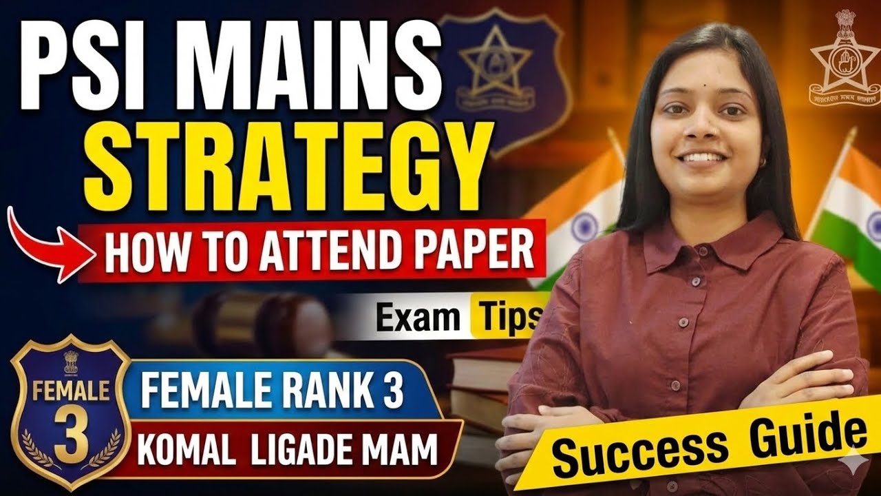 PSI Mains strategy ll How to attend mains paper ll PSI Komal Ligade 
