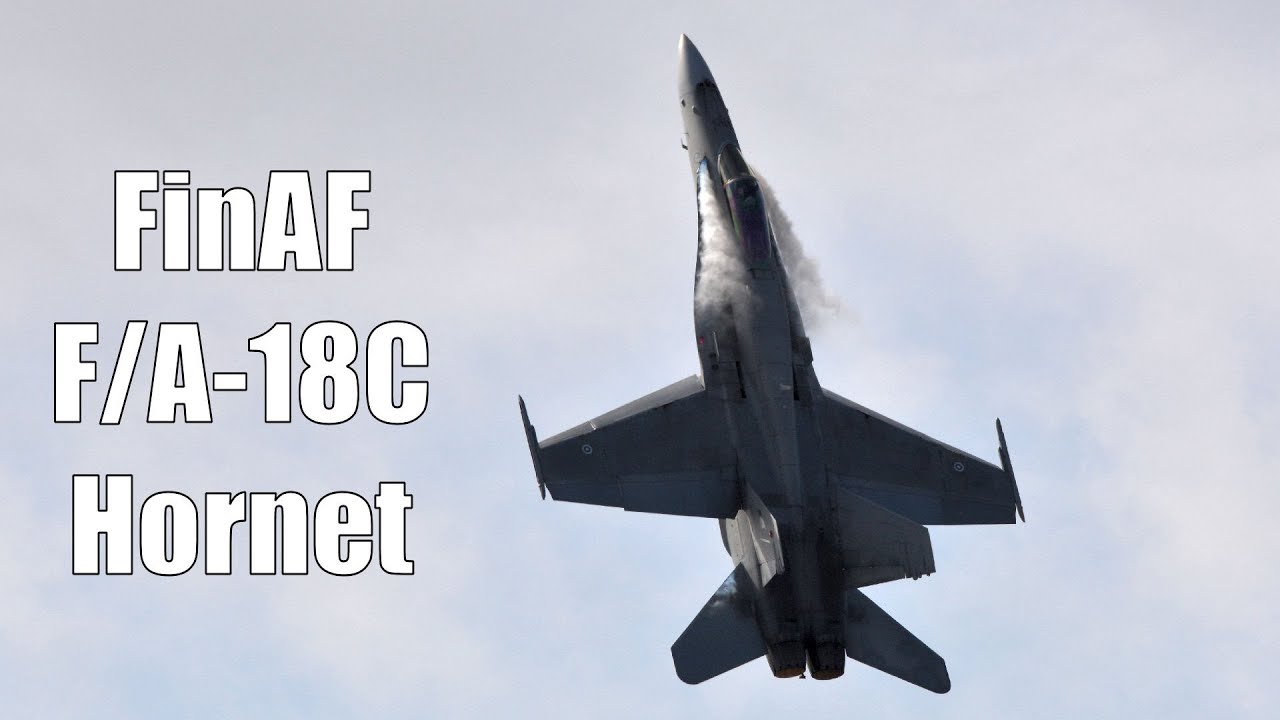 Finnish F/A-18C Hornet Hard'n'CLOSE Takeoff  - SweAF 2024