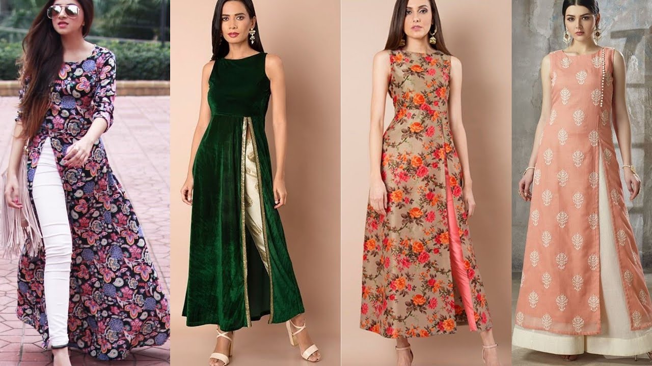 Top 45 Long side slit kurti Designs for College wear