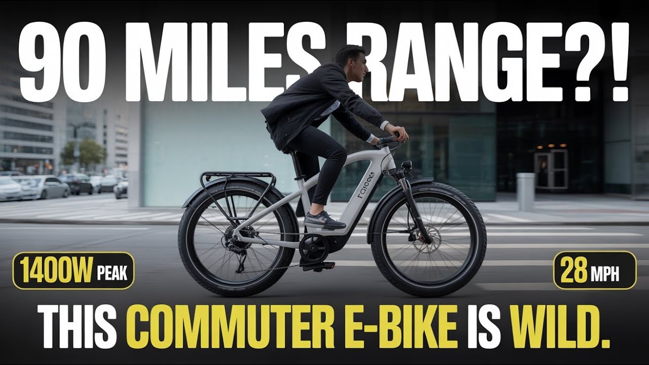 Lacros Cyclone E-Bike Review 2026 – Best Commuter Electric Bike | 90 Mile Range + 1400W Peak Motor