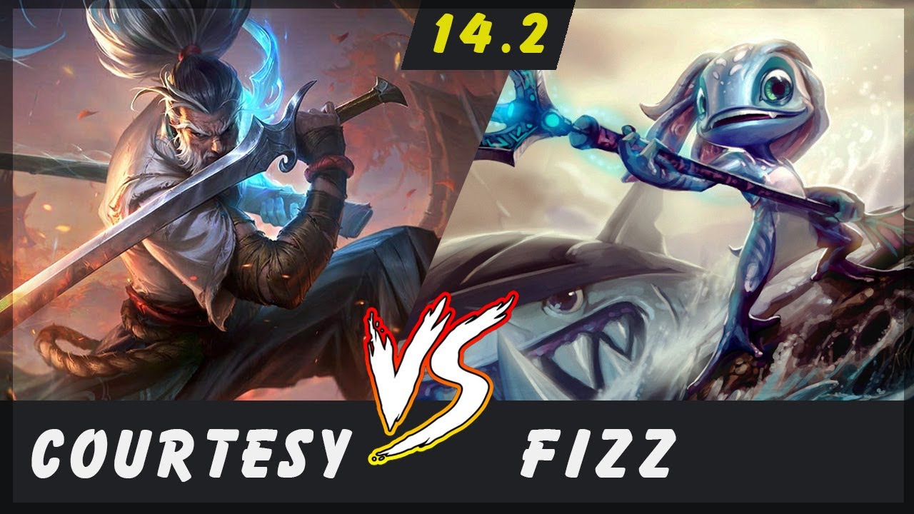 Courtesy - Yasuo vs Fizz MID Patch 14.2 - Yasuo Gameplay