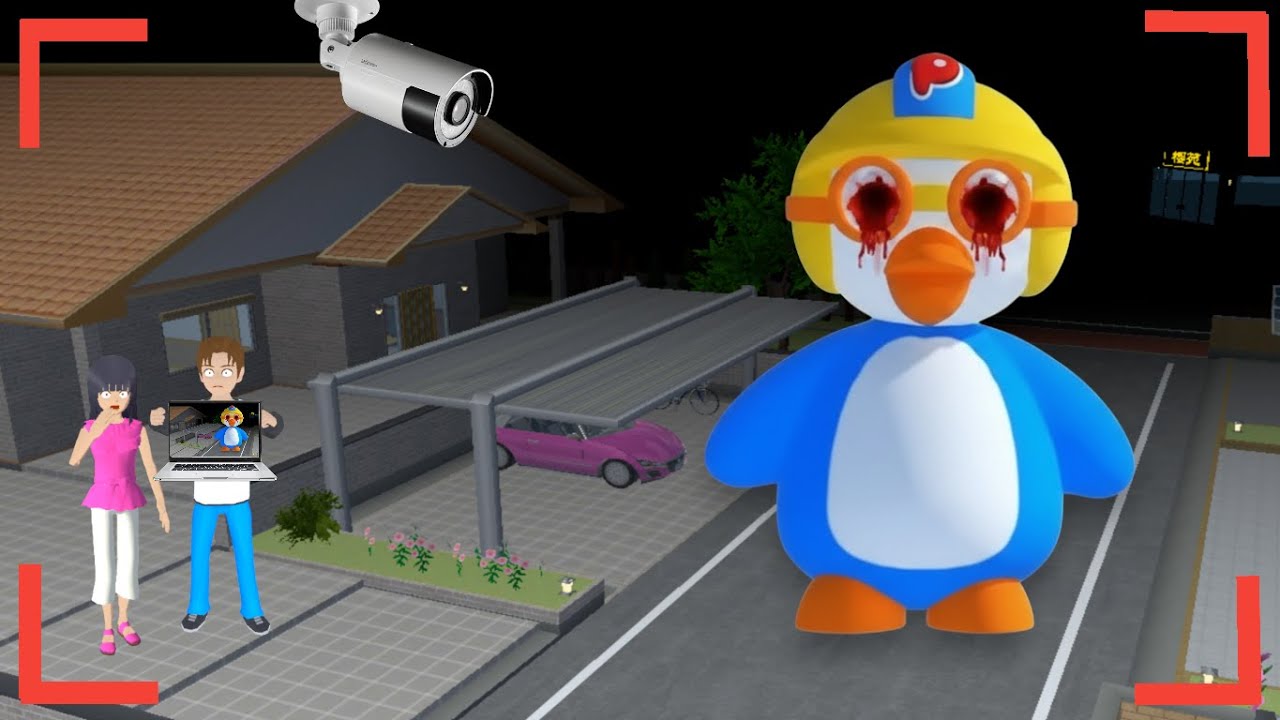Yuta Mio Panik! CCTV Merekam PORORO MATA MERAH di Depan Rumah 😱 | Sakura School Simulator