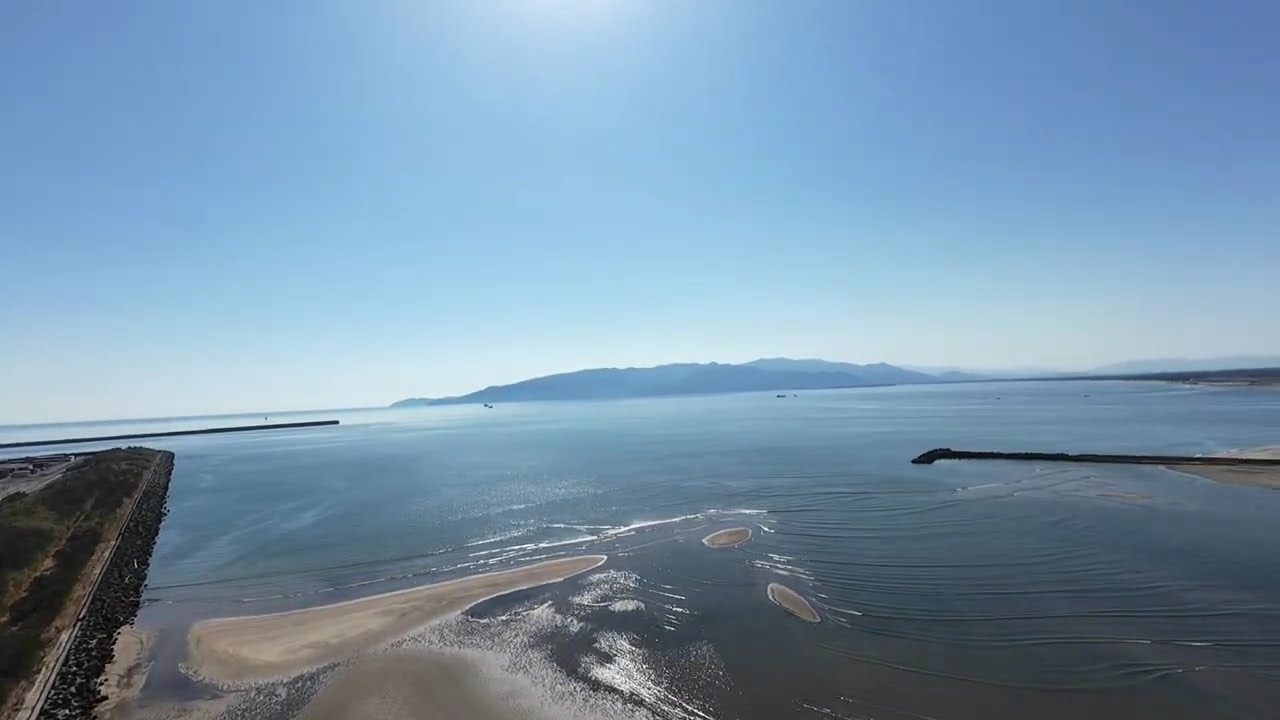 DJI AVATA2鹿児島県志布志市 安楽川河口空撮 2025