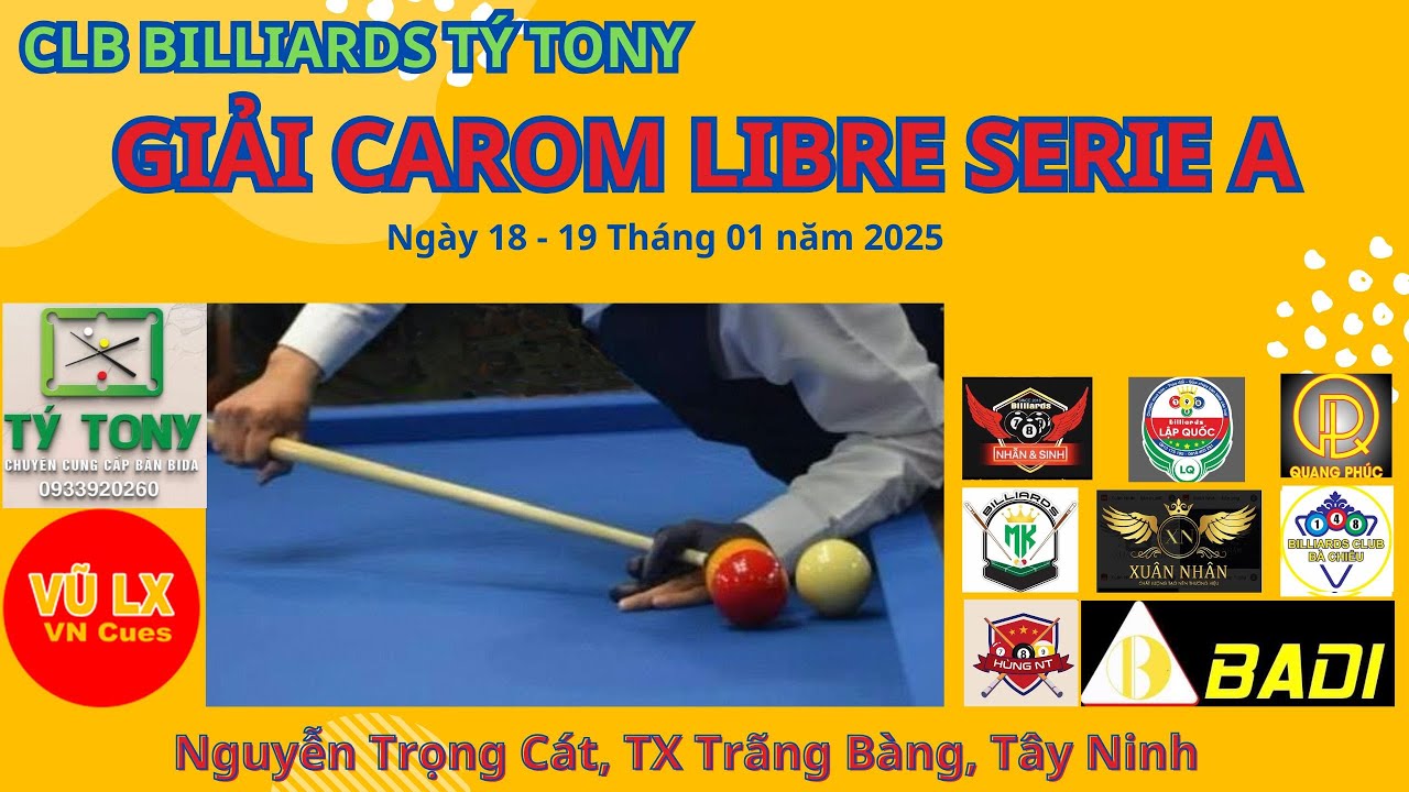 PHƯỚC THÀNH (PCCC) VS TÙNG KENT (CẦU XE) GIẢI LIBRE SERIE A TRANH CUP TÝ TONY