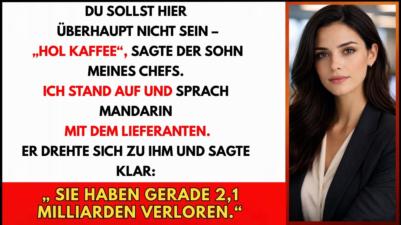 Chefsohn Sagte „Hol Kaffee“ – Ein Satz Zerstörte Den Millionen-Deal