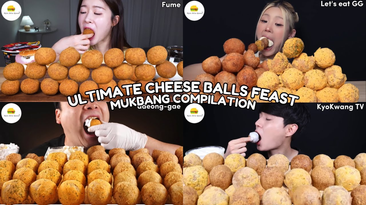ASMR | ULTIMATE CHEESE BALLS FEAST MUKBANG COMPILATION |