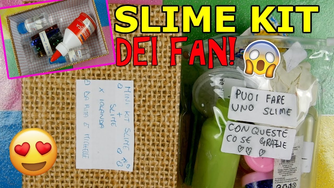 SLIME KIT REGALATI E CREATI DA VOI! PROVO SLIME KIT DEI FAN Iolanda Sweets
