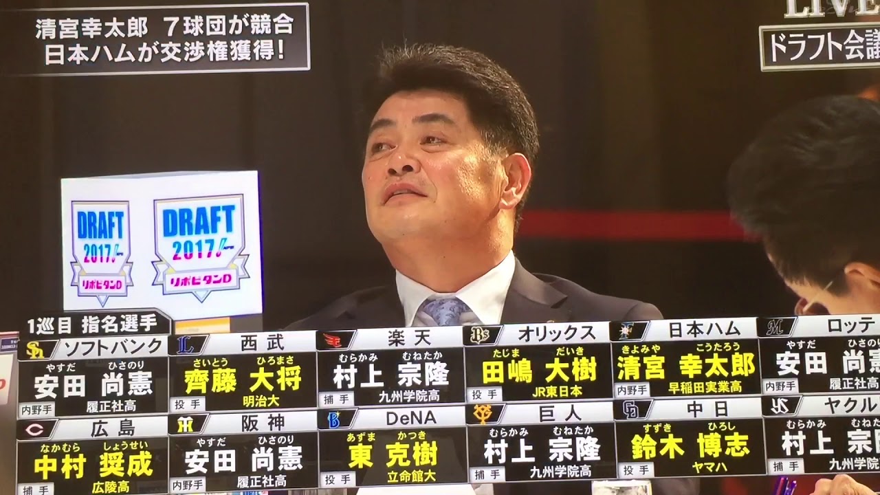 4分間で振り返る プロ野球ドラフト会議20171巡目指名選手