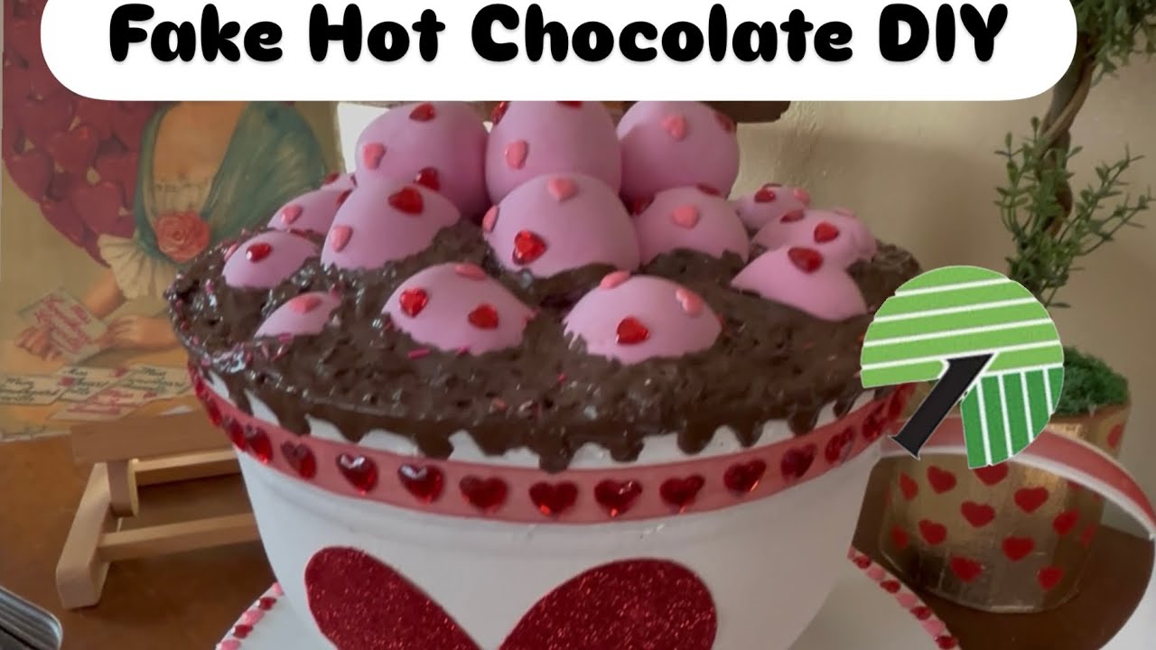 Fake Hot Chocolate DIY Valentines 
