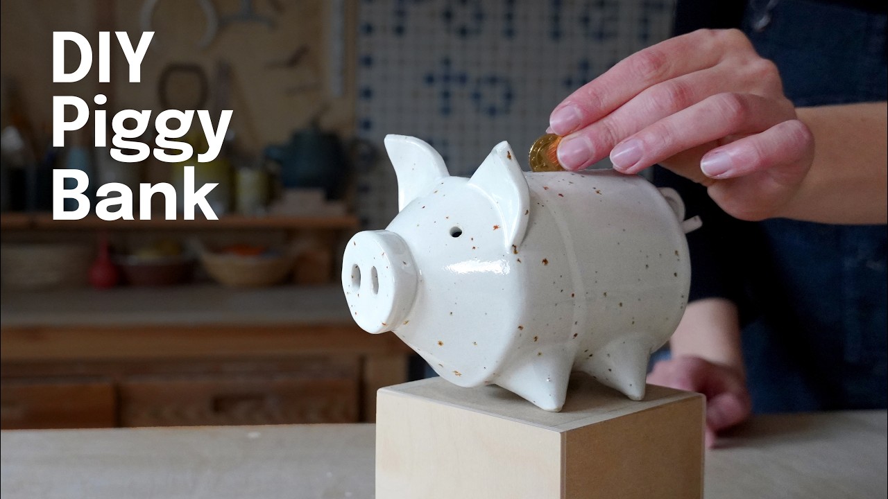 How to make a clay piggy bank