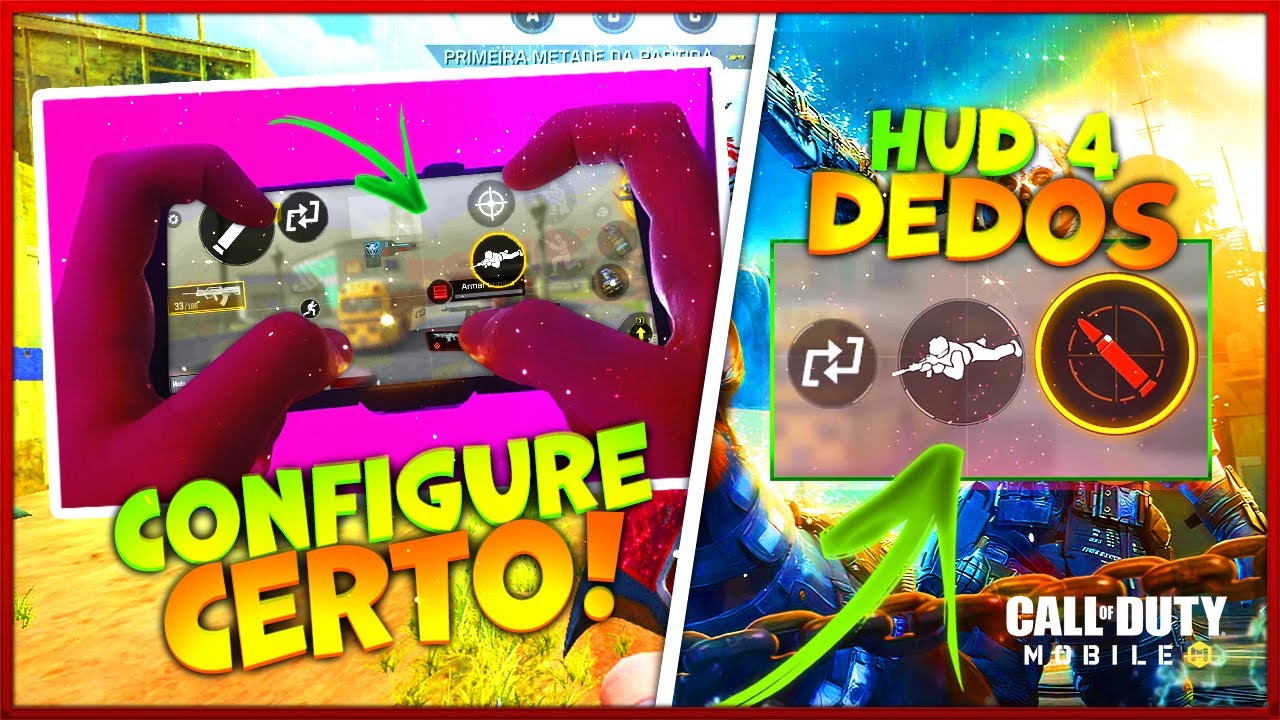 A MELHOR HUD de 4 DEDOS e CONFIGURAÇÕES em 2024 no COD MOBILE! (DICAS QUE FUNCIONAM!) ✅