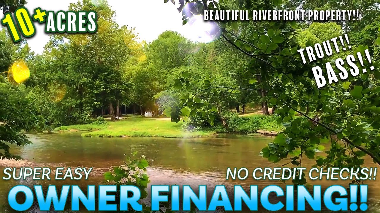 10+ acres w/ 350' of TROUT FISHING frontage only $500 down! - [ Owner Financed Land for Sale! ]