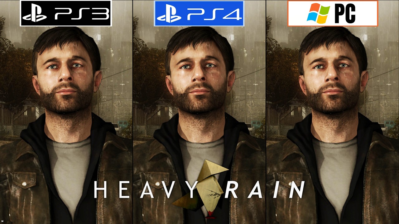 Heavy Rain PS3 vs PS4 vs PC - Framerate - Graphics Comparison - Loading Times - 4K