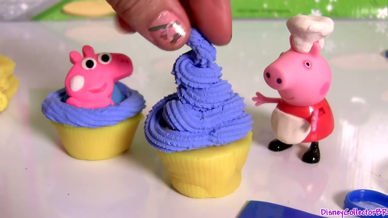 Play Doh Chef Peppa Pig Cupcake Maker Dough Playset DIY