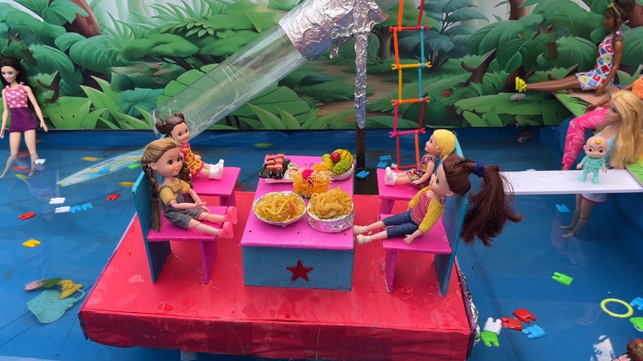 Lilly milly ki kahani part 25/ Lilly milly gye swimming pool me/ the barbie task