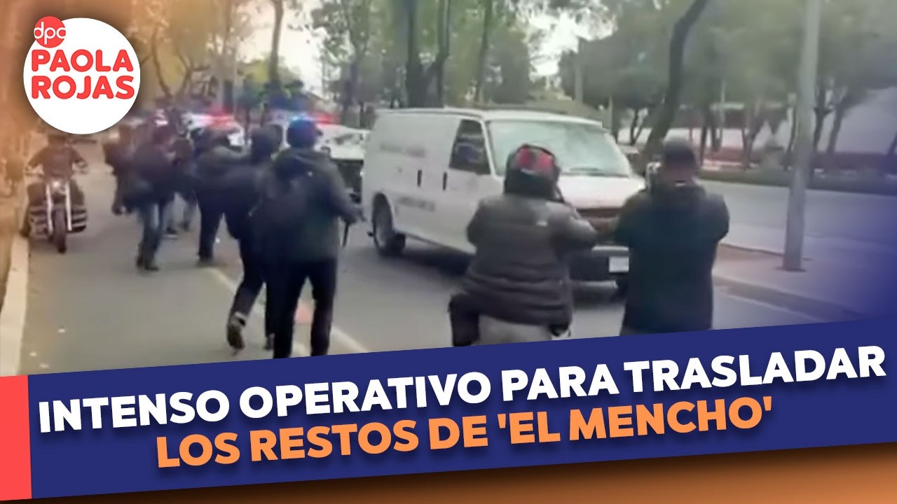 Intenso operativo para escoltar restos de 