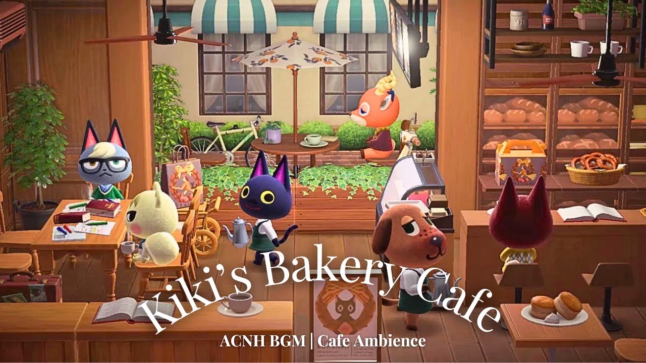 【あつ森BGM】ジブリ風ベーカリーカフェ☕｜テラス席で過ごす癒しの3時間｜作業用・勉強用｜ACNH