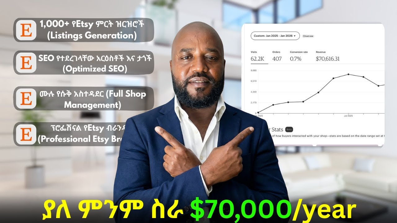 Etsy ላይ ምንም ሳልሰራ $70,000 የሰራሁበት ሚስጥር! 🤫 | የ Zehigh 