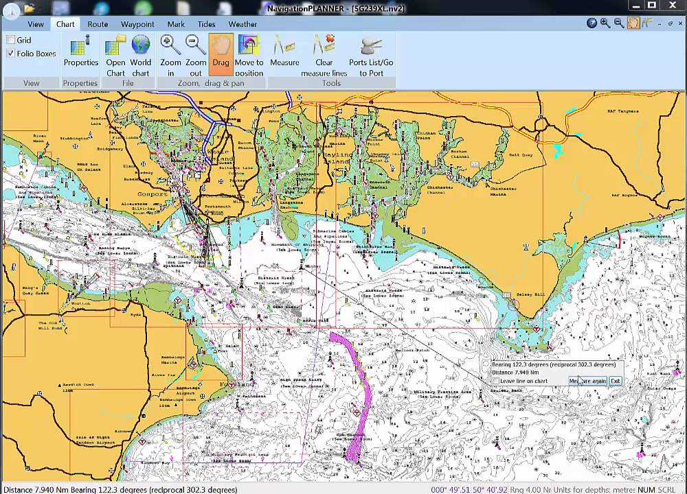 Using Navionics charts with NavigationPLANNER and PCPLOTTER