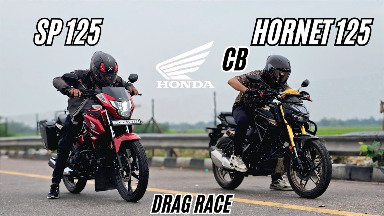 Honda Hornet Cb125 vs Honda Sp 125 Drag race 🔥 | Same CC same brand but different performance 🤔