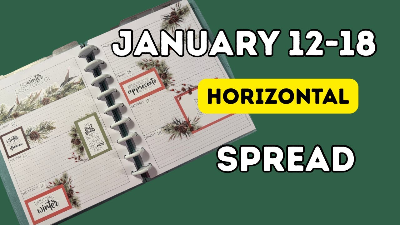 Plan With Me—Horizontal Weekly Layout Jan 12-18
