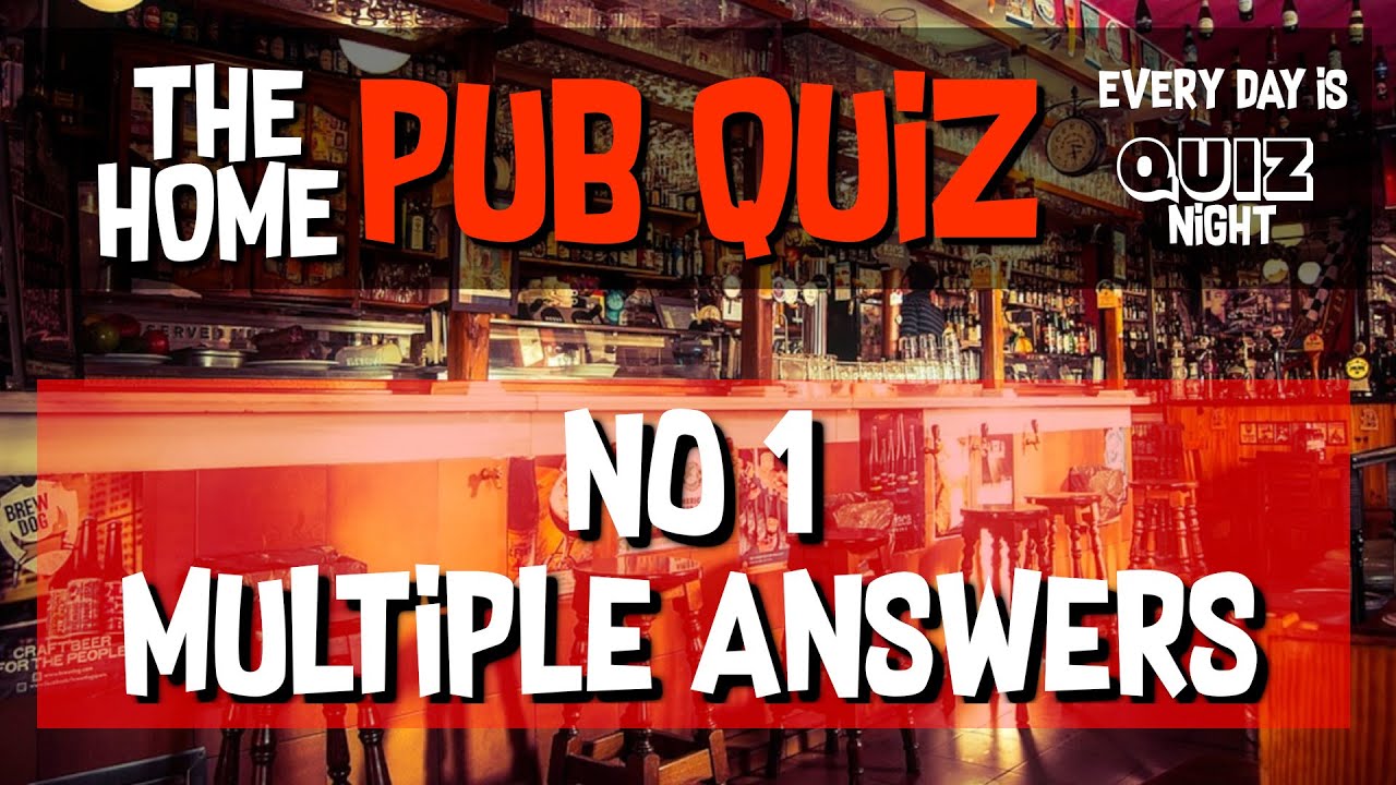20 GREAT PUB QUIZ QUESTIONS ON GENERAL KNOWLEDGE TRIVIA NO.1