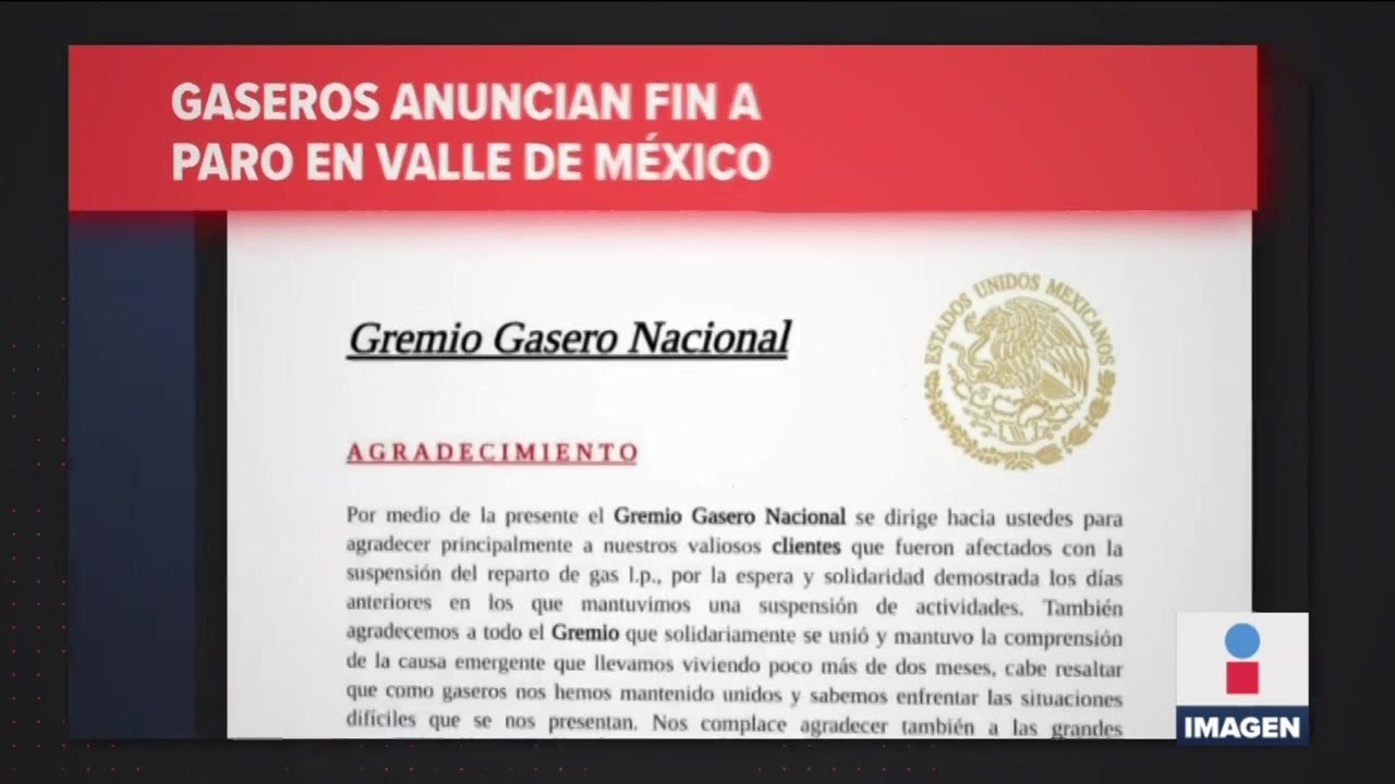 Gaseros anuncian fin de paro en Valle de M&eacute;xico | Noticias con Ciro G&oacute;mez Leyva