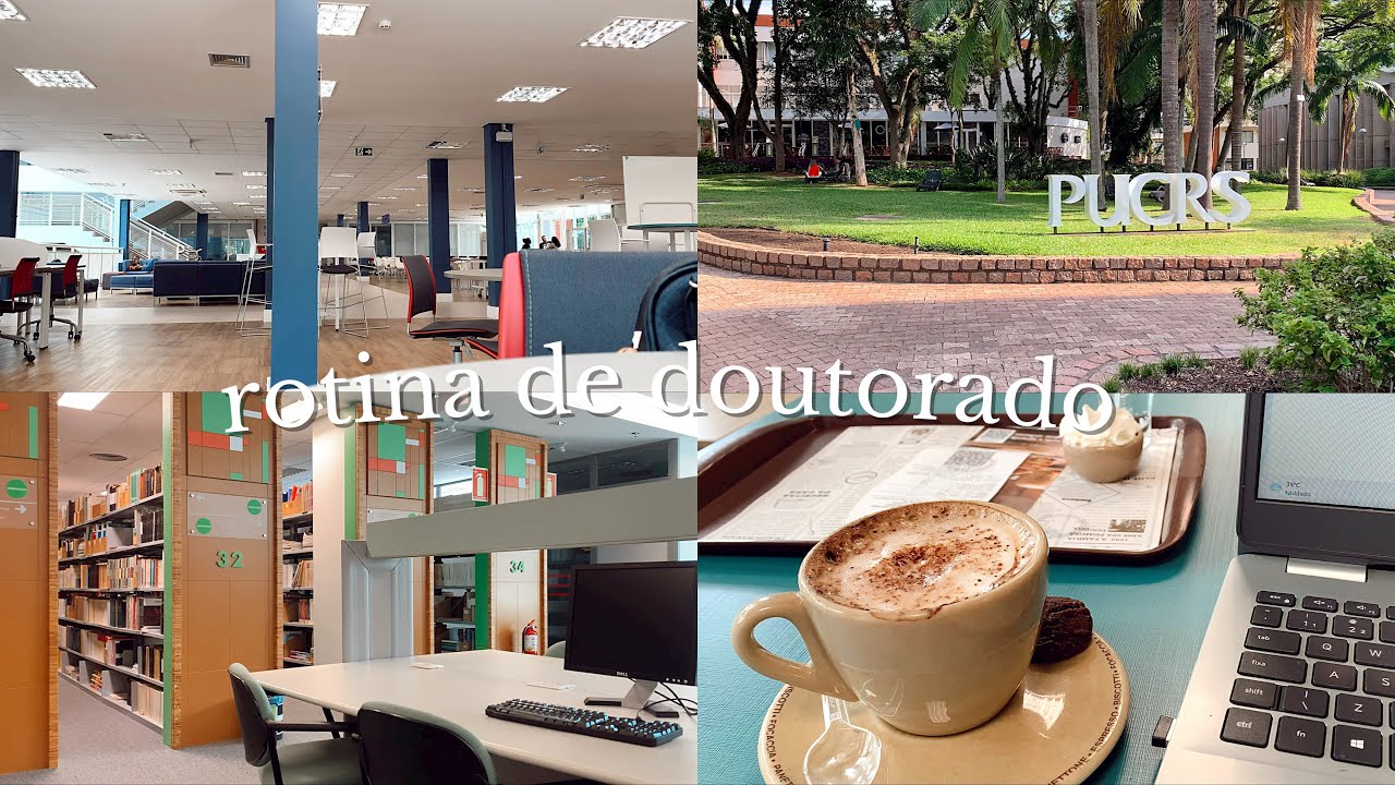 STUDYVLOG | tarde de estudos, artigo, PUCRS, biblioteca