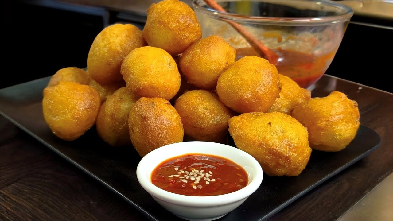 Cucur Bawang Gebu Bersama Sos Pencicah Klasik ✅ - sangat mudah, semua boleh buat
