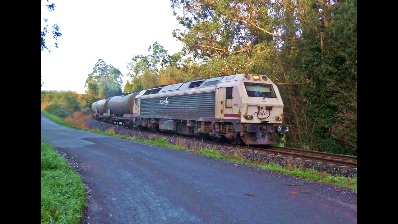 Variedad ferroviaria línea A Coruña Palencia y estación mercancías A Coruña