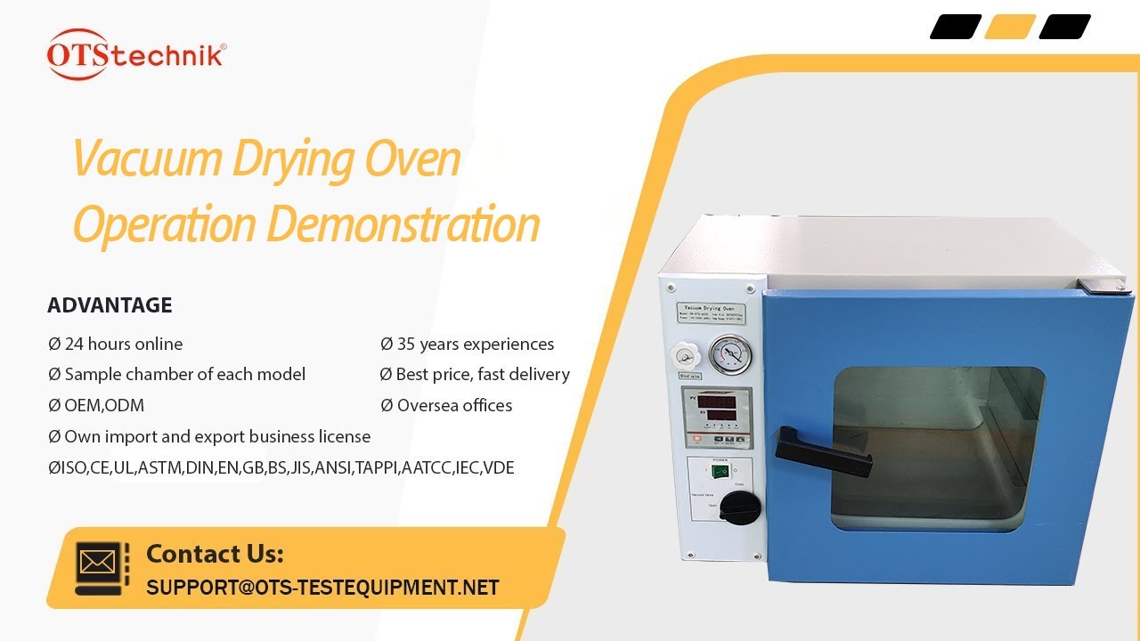 Vacuum Drying Oven Operation Demonstration