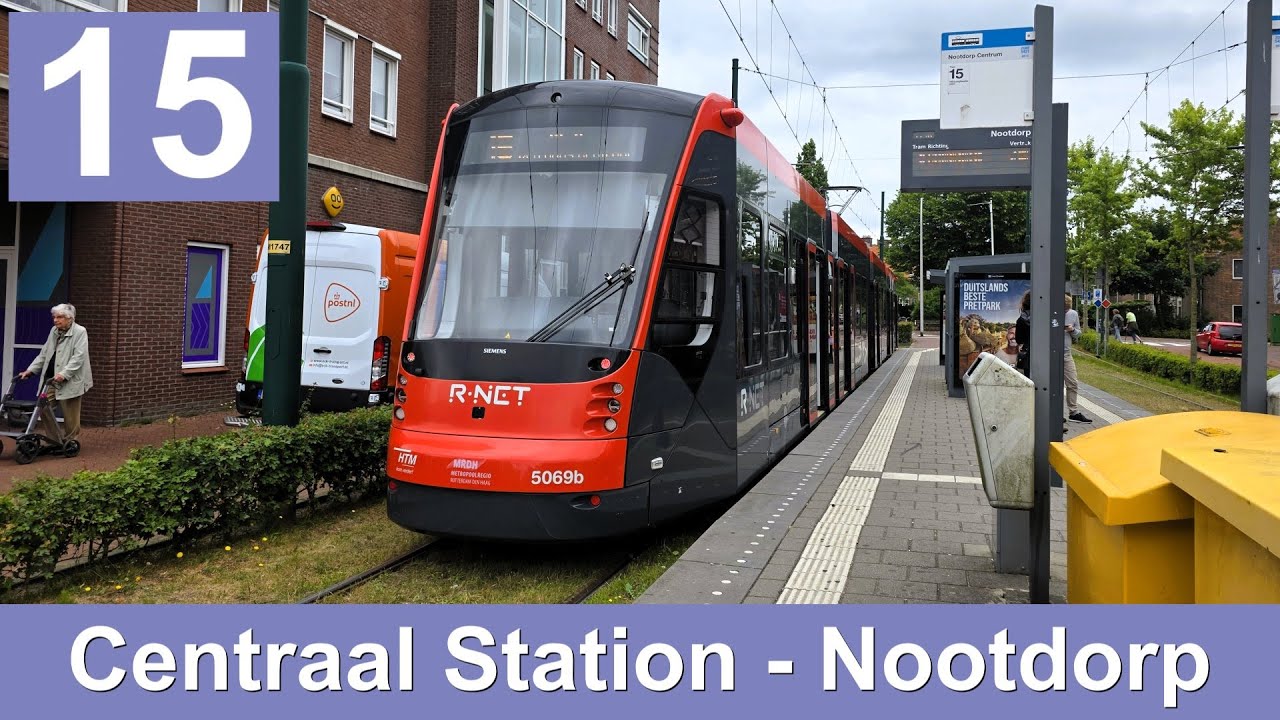 HTM lijn 15: Centraal Station - Nootdorp | HTM 5069 | 2025