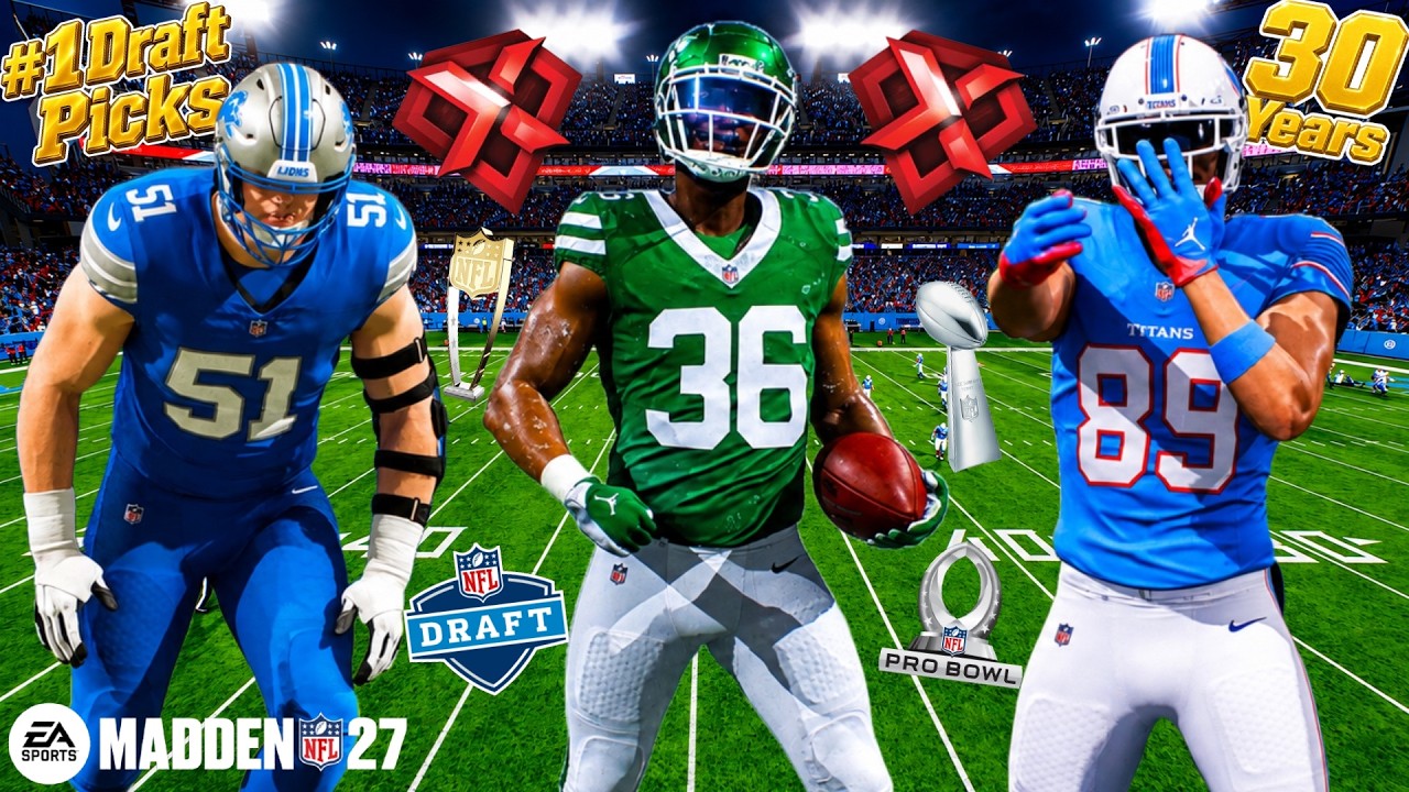 I Followed the Careers of FIFTEEN Number 1 Overall Draft Picks in Madden 27 Franchise Mode!