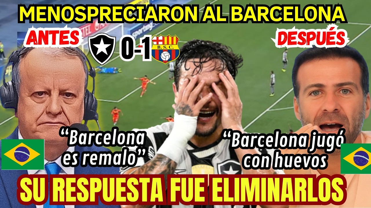 🔥 Prensa Brasileña Menospreció a Barcelona SC… ¡Y Terminaron Eliminados!